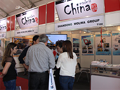 乐虎88国际集团参加2015巴西国际工程机械展会
