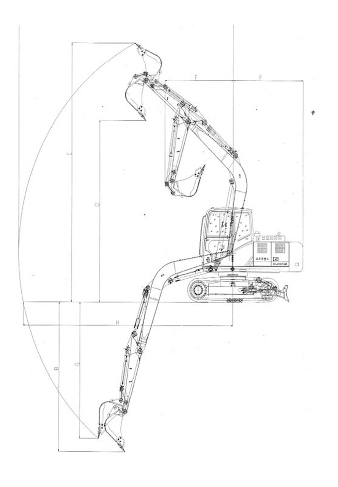 乐虎88国际DLS100-9B 9吨履带式液压挖掘机工作参数