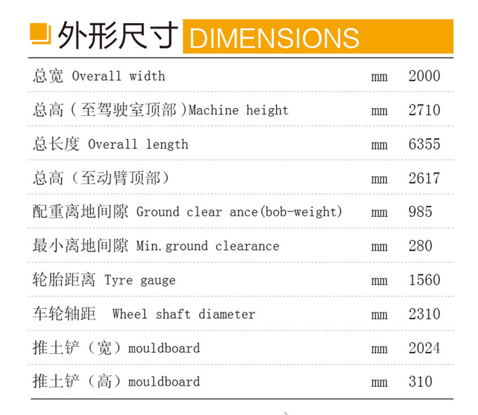 乐虎88国际DLS880-9A 7.2吨轮式液压挖掘机外形尺寸