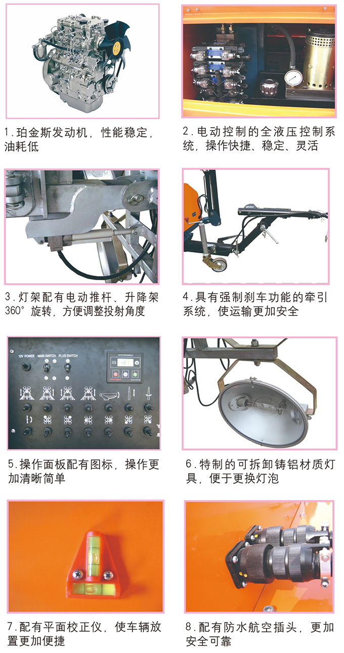 乐虎88国际GNZM63C液压升降拖车式照明车介绍